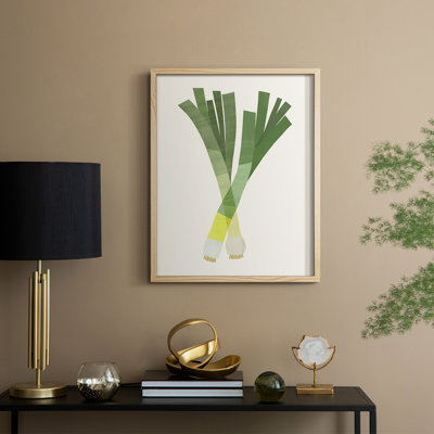 Reproduction encadrée Organic Veg II - bois massif