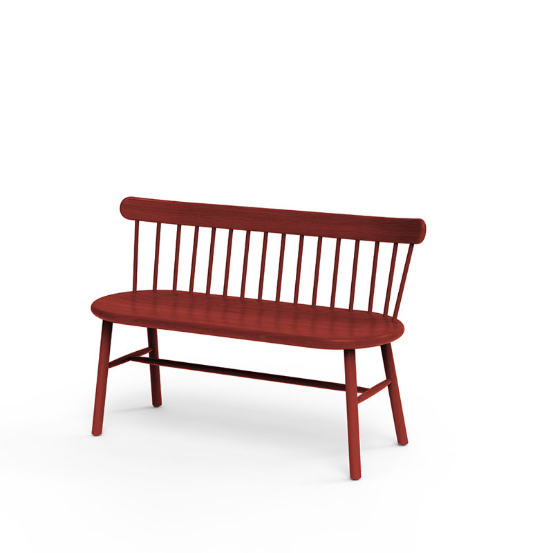 Ai Solid Wood Bench, Japanese Red
