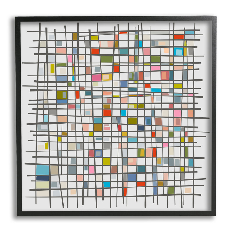 Art mural sur toile Stupell Industries, Giclée encadrée noir minuit, H 12 po x l 12 po x P 1,5 po