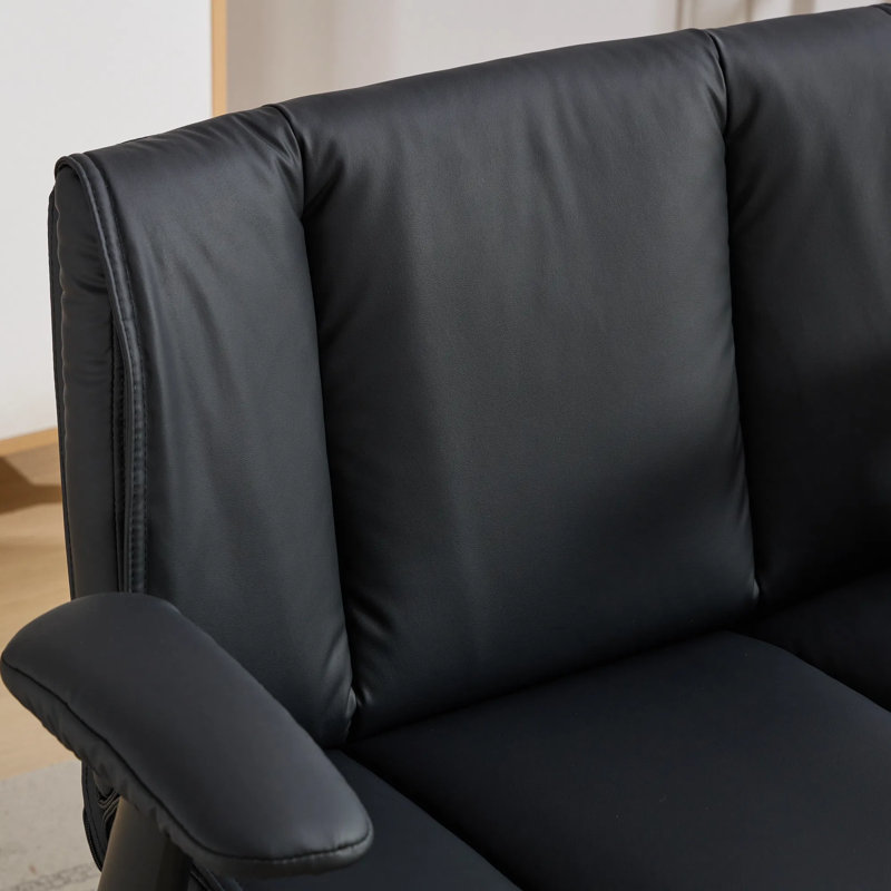 Cross-legged Desk Chair With Flip-up Armrests, Ergonomic Swivel Office Chair With Wide Seat, 300lb Capacity, Adjustable Tilt & Height For Home Office And Vanity