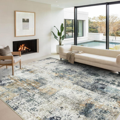 Living Room Washable Area Carpet