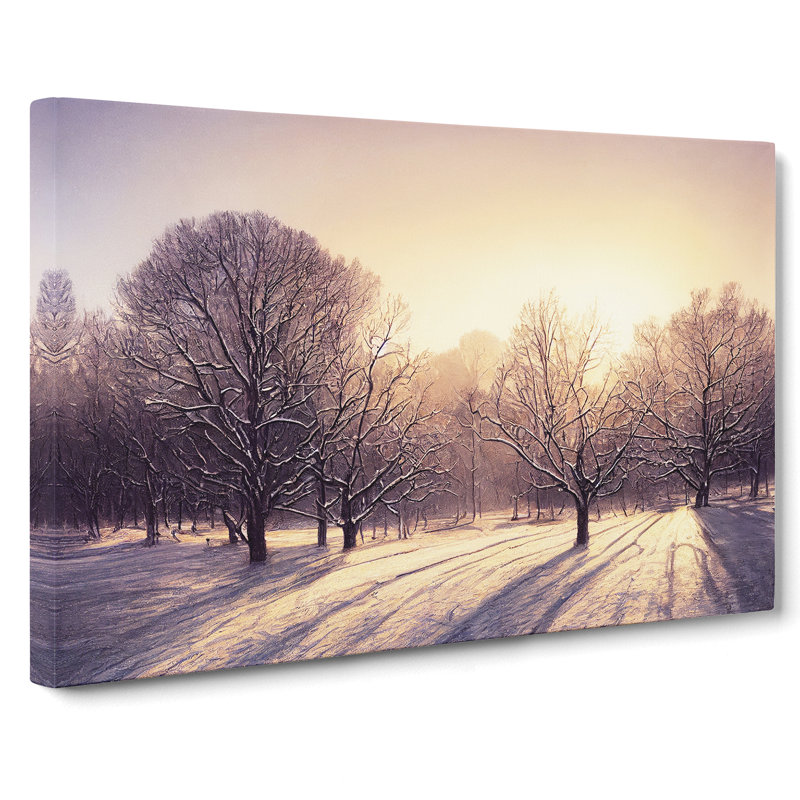 Fierce Winter Forest - Wrapped Canvas, 50cm H x 76cm W x 3cm D