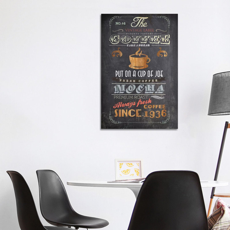 Coffee Menu I by Drako Fontaine - Wrapped Canvas Print, 101.6 cm H x 66.04 cm W x 1.91 cm D