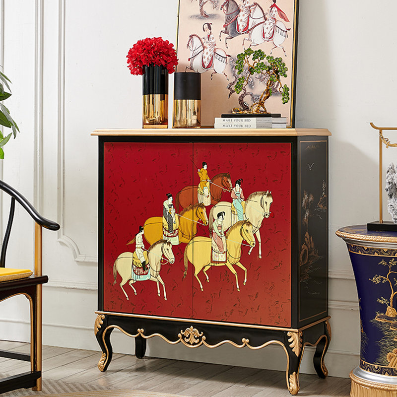 Armoire à chaussures rouge 20 paires