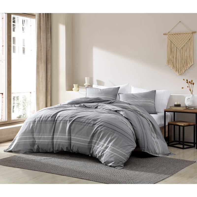 Nash Collection Ivory/Wheat 100% Cotton 3 Piece Comforter Set, Queen Comforter + 2 Standard Shams