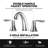 Bathroom Faucet, 8 Inch Bathroom Faucets for Sink 3 Hole, Widespread Brushed Nickel Bathroom Faucet with Pop up Drain and cUPC Non-toxic Hose-125082069