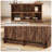 Home Bar Unit With 2-tier Shelves-700244668