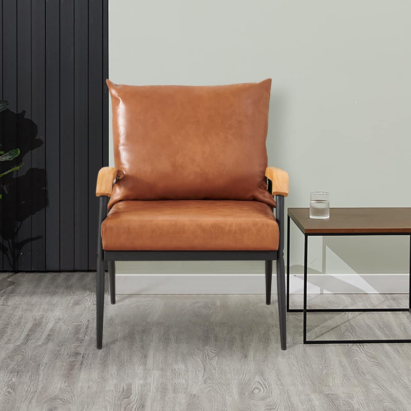 Fauteuil capitonné large de 24 po Barthelmess