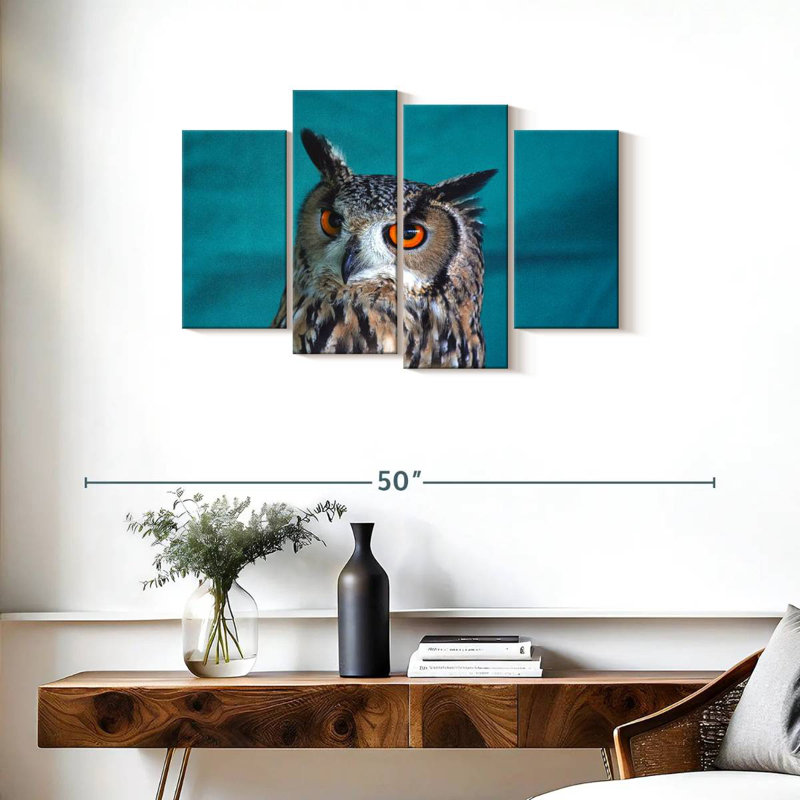 Charming Tiger Owl, H 22 po x l 36 po
