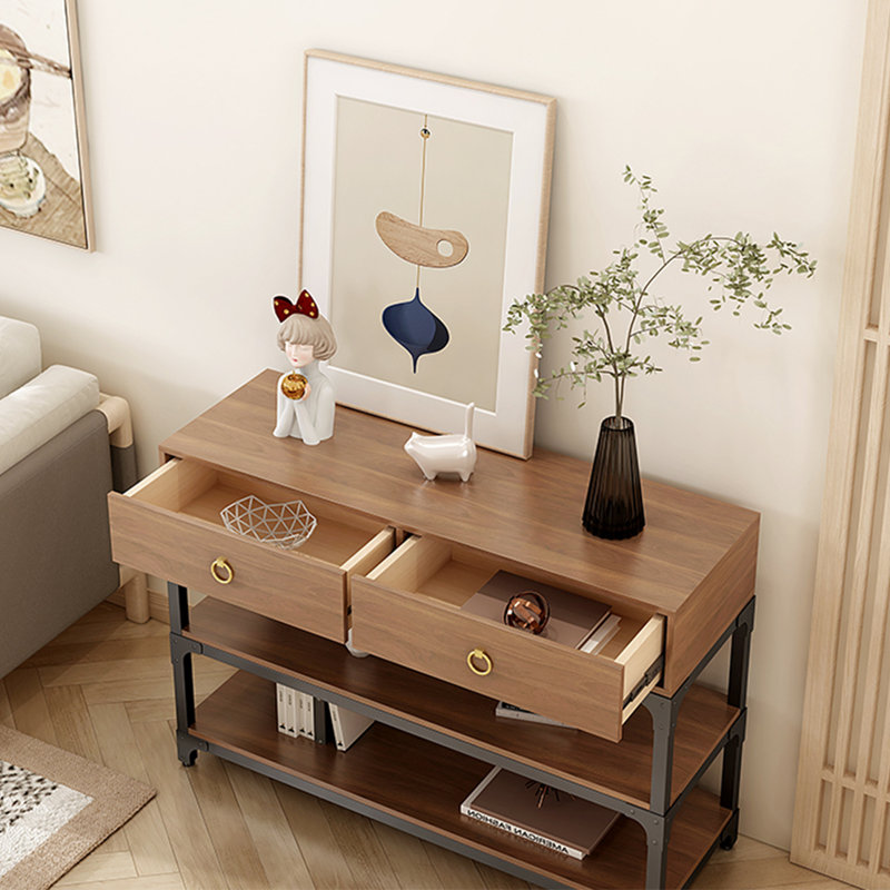 Console de style industriel avec tiroirs, H 33,46 po x l 31,5 po x P 15,75 po