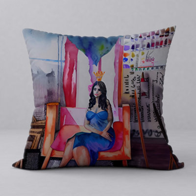 Reversible Throw Pillow
