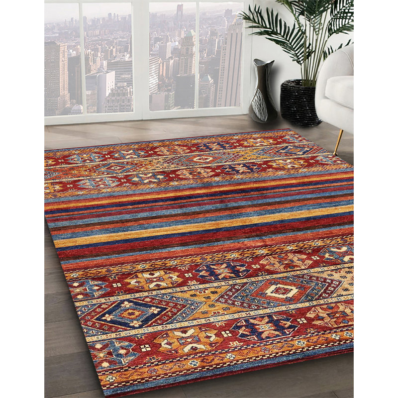 Abstract Indoor Rug, Square 5'