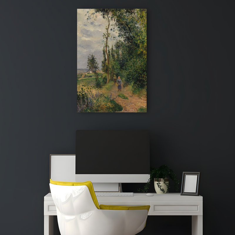 Côte Des Grouettes, Near Pontoise, C.1878 Impressionist Abstract Contemporary Landscape Tree Wall Art Print
