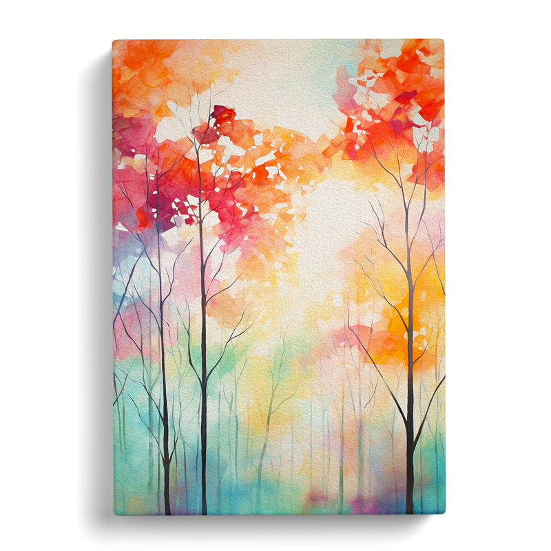 Spring Forest Modern No.3 - No Frame Print, 76cm H x 50cm W x 3cm D