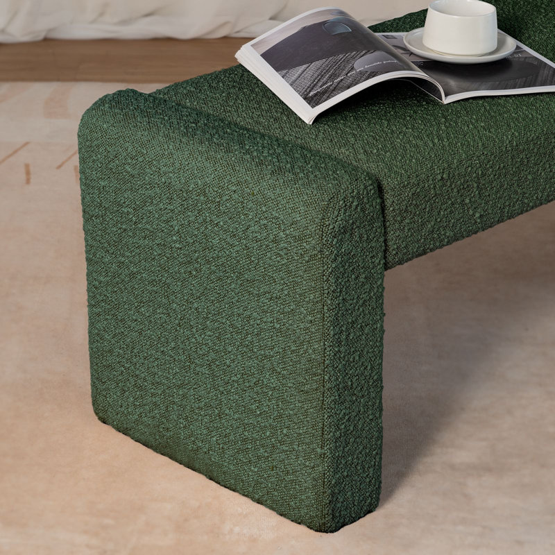 Banc rembourré 47 po Boucle, Vert