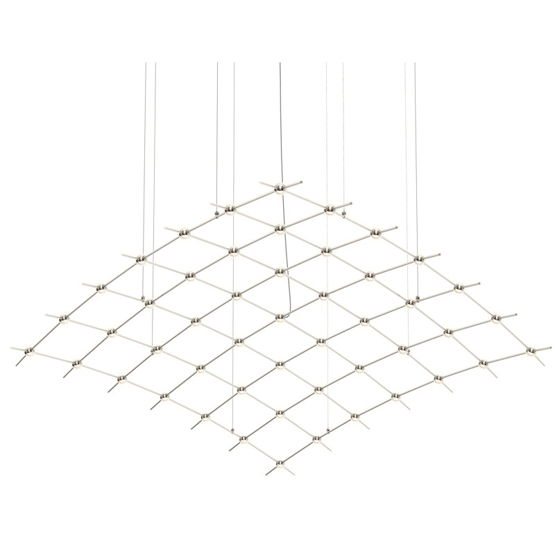 Constellation 49 - Light LED Chandelier, Clear Faceted, 2700 Kelvins