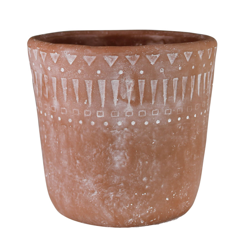 Cache-pot Espana Terracotta, H 6,5 po x l 7 po x P 7 po