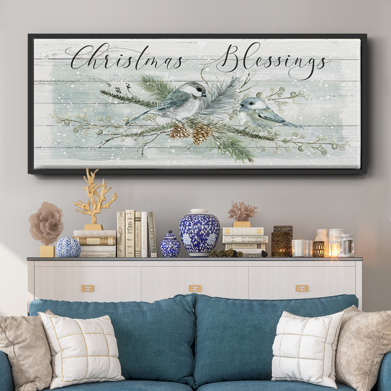 Christmas Blessings - Toile encadrée, H 20 po x l 50 po