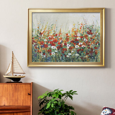 Toile encadrée de qualité supérieure Garden In Bloom II - prête à être accrochée