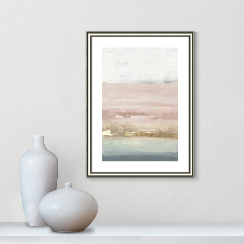 Cotton Cany Horizon Cotton Candy Horizon - reproduction d'art, H 23 po x l 17 po x P 0,875 po, Papier avec cadre argenté