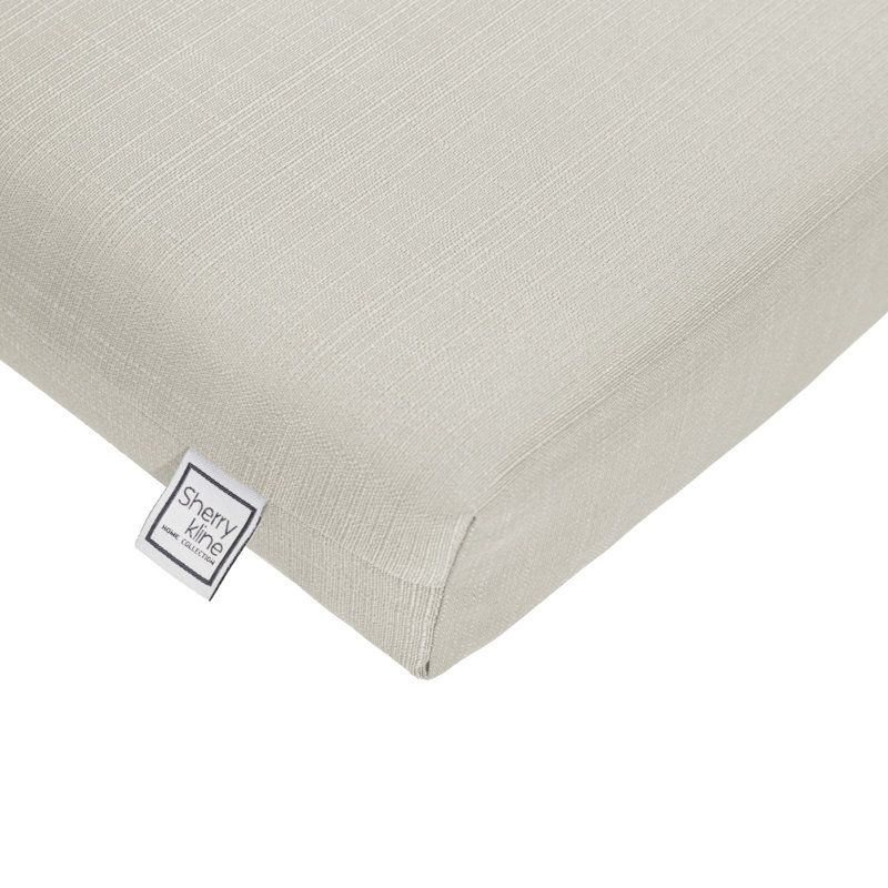 Reversible Chaise Longe With White Polyester Padded Fill., Sand
