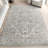 Edwa Traditional Power Loom Performance Light Gray Rug-1270849887