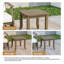 Table d'appoint d'extérieur en bois de teck massif-114983521