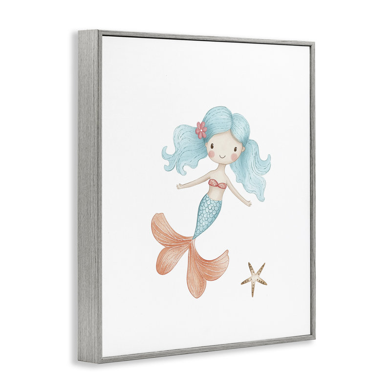 «Mermaid's Adventure with Starfish», estampe numérique, design par Christine Simpson Art, H 14 po x l 11 po
