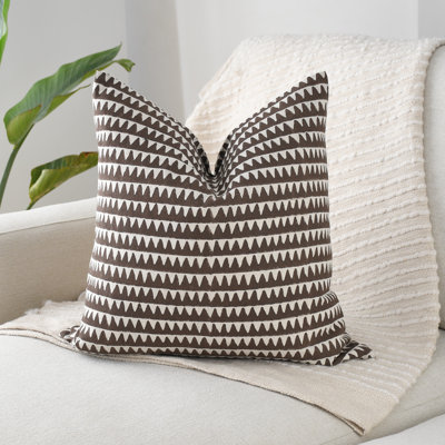 Brown Geometric Block Print