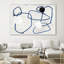 «Midblue I», reproduction d'art sur toile géante 72 po x 48 po-59885030