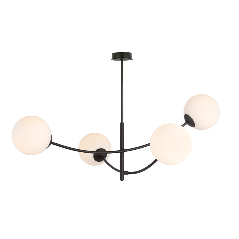 4 - Light Sputnik Chandelier, White