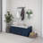 Storage Bench With 3 Shutter-Shaped Doors, Shoe Bench With Removable Cushion And Hidden Storage Space (Antique Navy, OLD SKU: WF284226AAM)-962013831