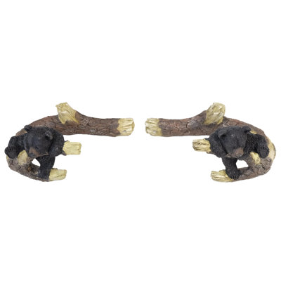 Lopezville Black/Brown Resin 7.25" Curtain Holdback