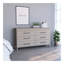 Commode double 6 tiroirs Hms, quatre pieds, plateau supérieur, six tiroirs