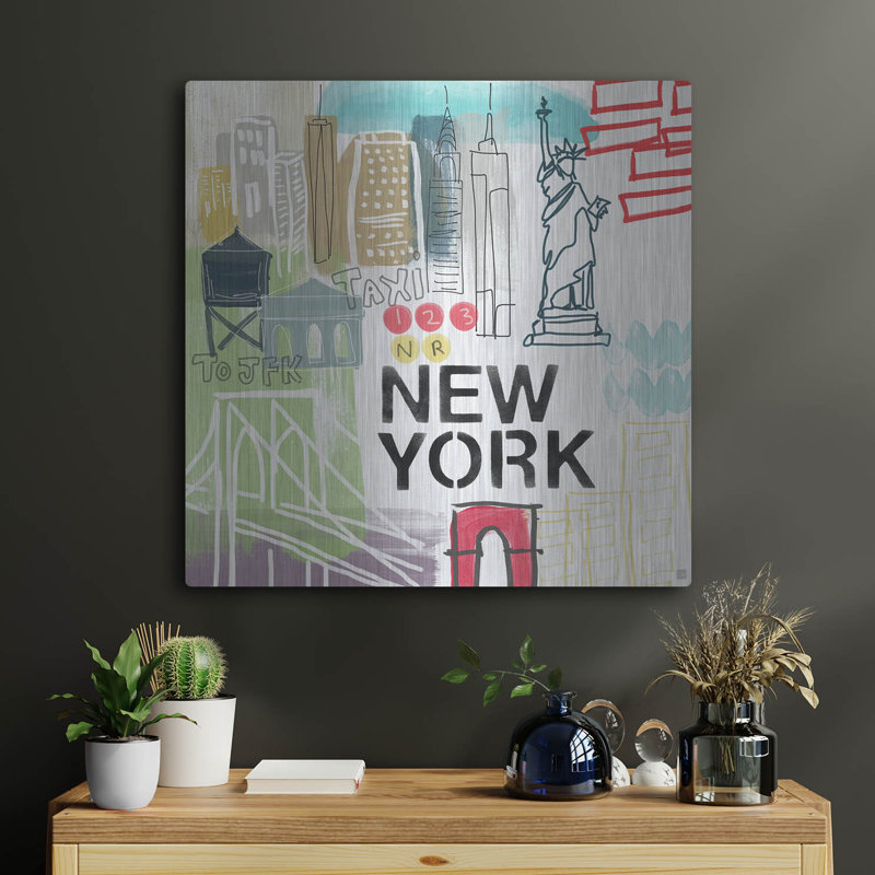 «New York» par Linda Woods, H 24 po x l 24 po