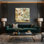 «Farm Paisley Designs», art mural sur toile beige