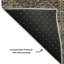 Tapis chocolat Cerrito AMF574 lavable à la machine de qualité supérieure-104100001