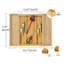 Bamboo Expandable Kitchen Drawer Organizer, Adjustable Utensil Holder And Cutlery Tray Organizer for Silverware, Utensils, Kitchen, Bedroom, Living Room Knives, 5 Slots Slots Drawer Dividers