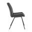 Chaise d'appoint rembourrée en métal Preston (ensemble de 2)-1637125649