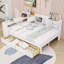 Wooden L-Shaped Daybed with Built-In Study Desk and Drawers-1623139490-1623139500