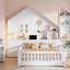 Lit simple Enchanting avec tiroirs de rangement et chargement USB, blanc-1602644005