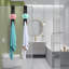 Paquet de 2 crochets de porte en verre, crochets de porte de douche allongés de 7 pouces sans cadre pour porte de salle de bain noir