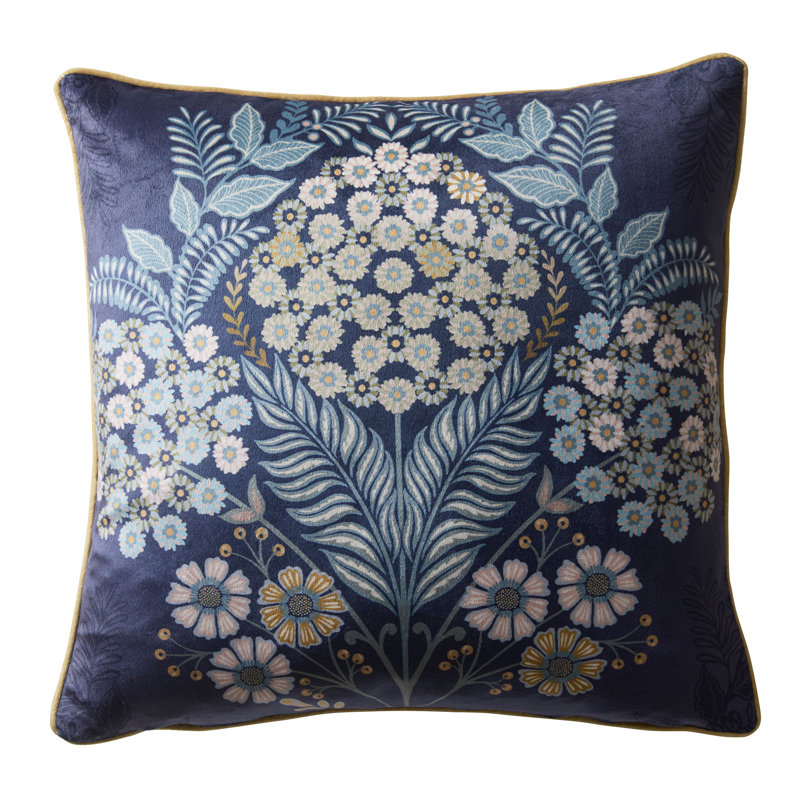 Charlee Floral Navy Square Cushion