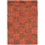 Strata Wool Geometric Area Rug in Brown/Red-1268799617