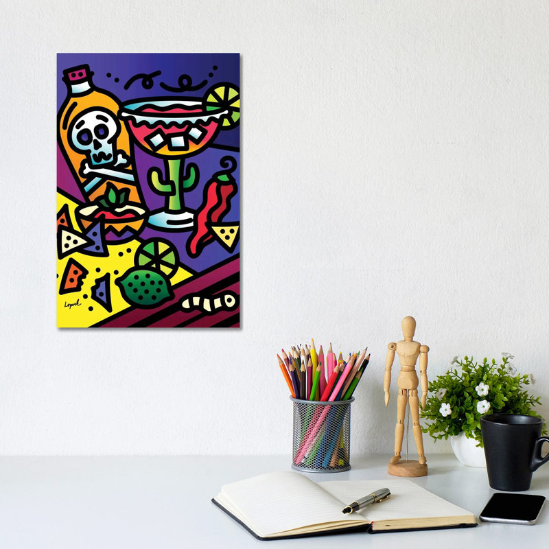 Margarita Night by Lisa Lopuck - Wrapped Canvas Print, 20.32 cm H x 30.48 cm W