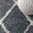 Cantera Shag Plush Tassel Moroccan Geometric Trellis Denim Blue/Cream Rug-1731301307