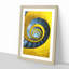 Yellow Spiral Staircase - Single Picture Frame Painting on MDF-56854584-56854574