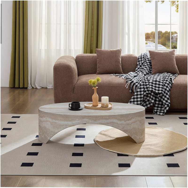 Table d'appoint The Oval, Blanc