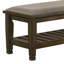 Banc de rangement rembourré en polyester Almee-100673800