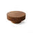 Modern Round Coffee Table, Handcrafted Relief Pedestal Coffee Table, Olive-Shaped Wooden Tea Table for Living Room-338824578-359558954